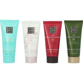 Rituals by Rituals The Ultimate Handcare Collection Set: Karma Hand Lotion + Sakura Hand Balm + Ayurveda Hand Balm + Dao Hand Balm --4 x 20ml/0.68oz -