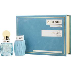 MIU MIU L'EAU BLEUE by Miu Miu EAU DE PARFUM SPRAY 1.7 OZ & BODY LOTION 3.4 OZ - 321097