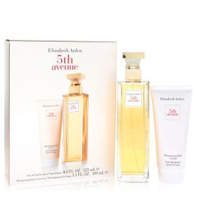 5th Avenue by Elizabeth Arden Gift Set - 4.2 oz Eau De Parfum Spray + 3.3 oz Body Lotion - Women